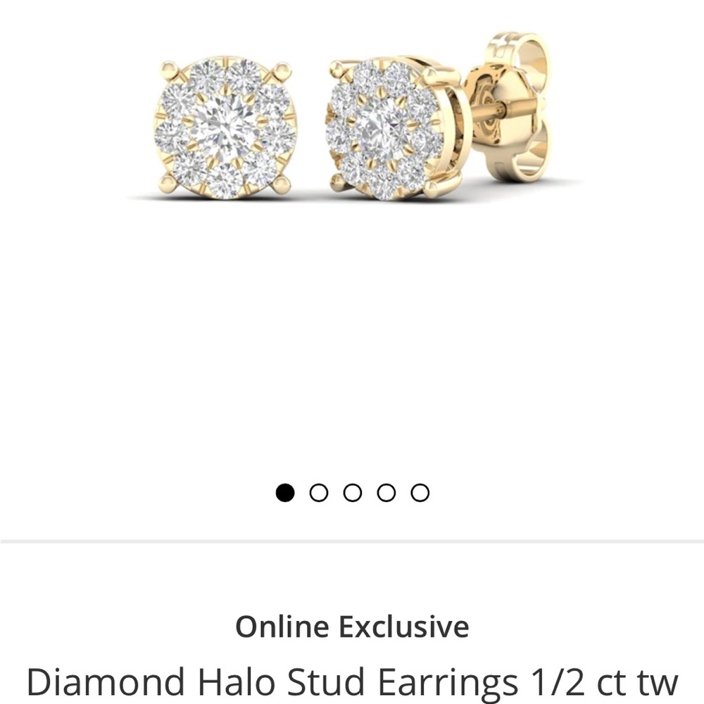 Kay 1/2 carat 10kt gold stud earrings
